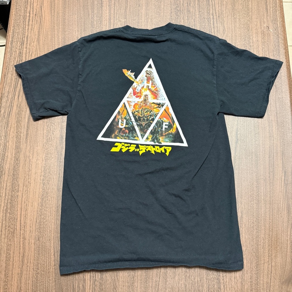 HUF x Godzilla Toho Angirus Limited Print 2020 Gojira Monster T-Shirt Medium